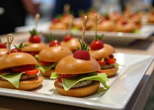 Concepts de buffets thématiques pour captiver vos invités lors d'un salon professionnel
